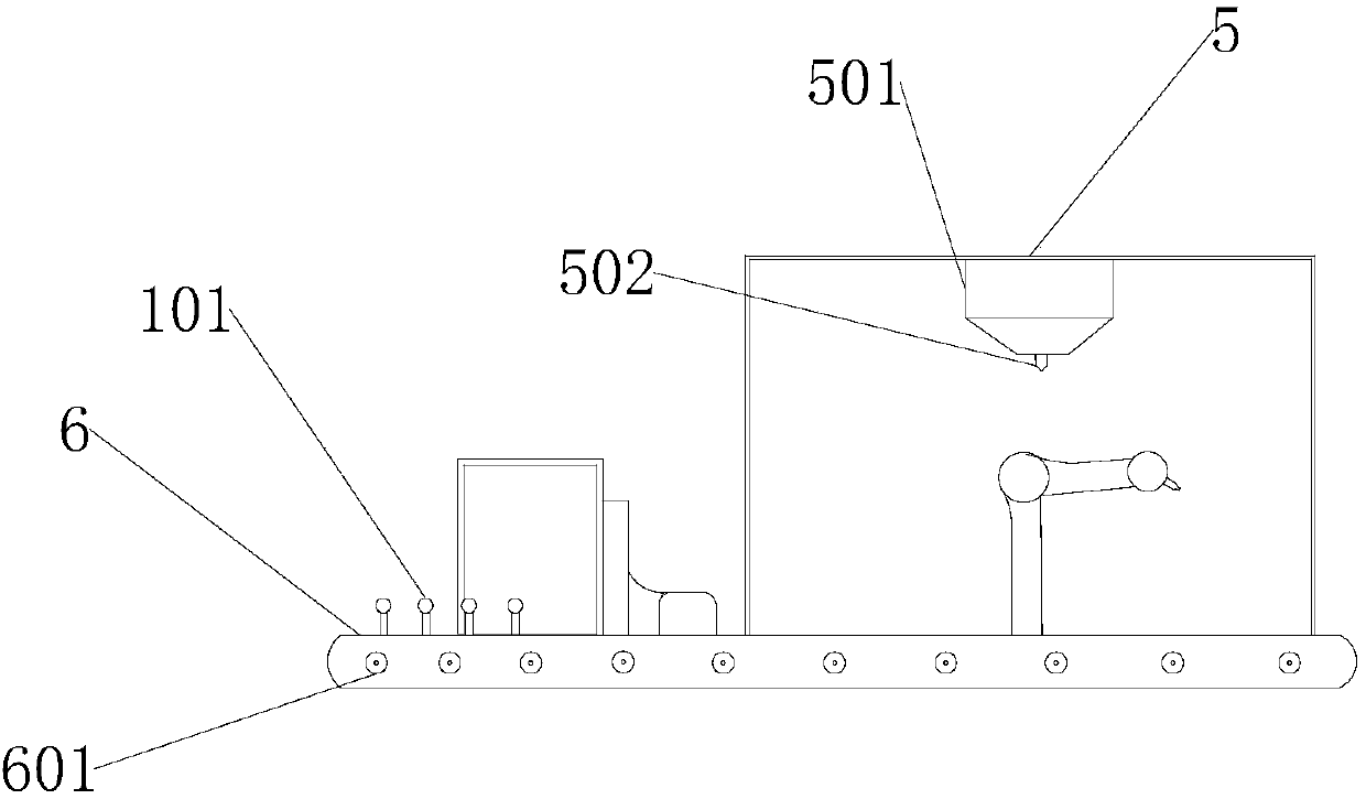 Paint spraying device for industrial automation