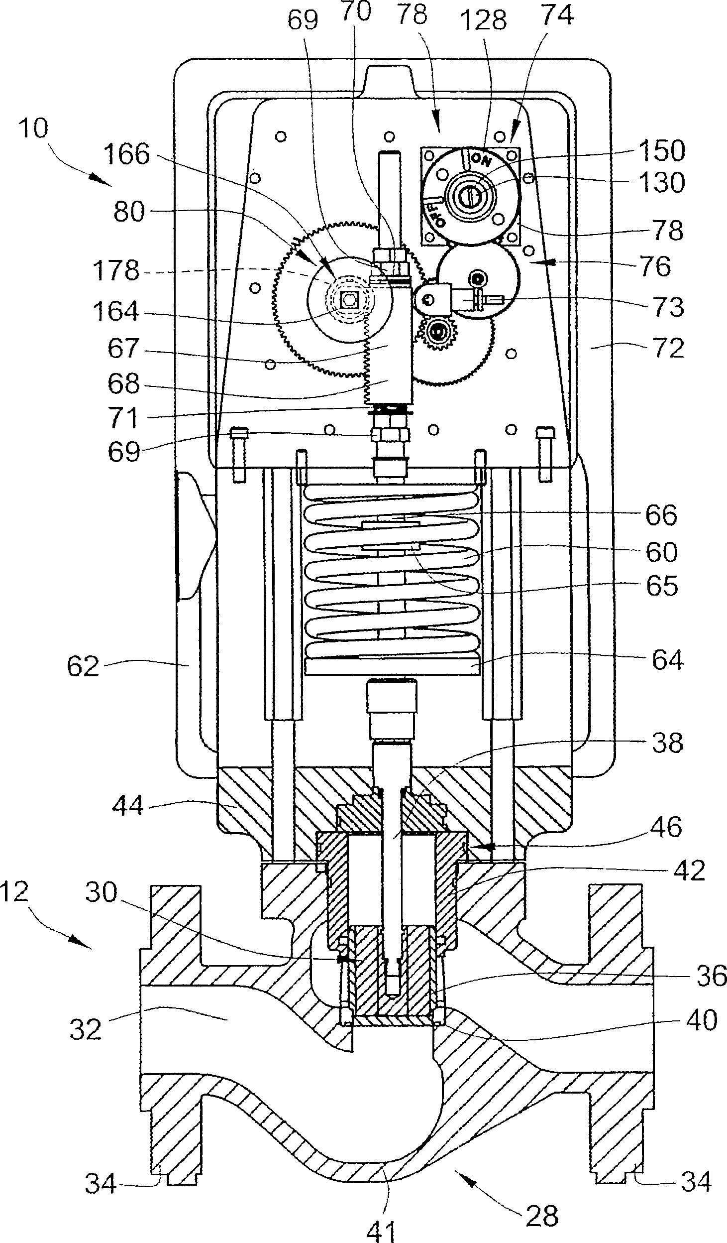 Actuator for well-head valve or other similar applications and system incorporating same