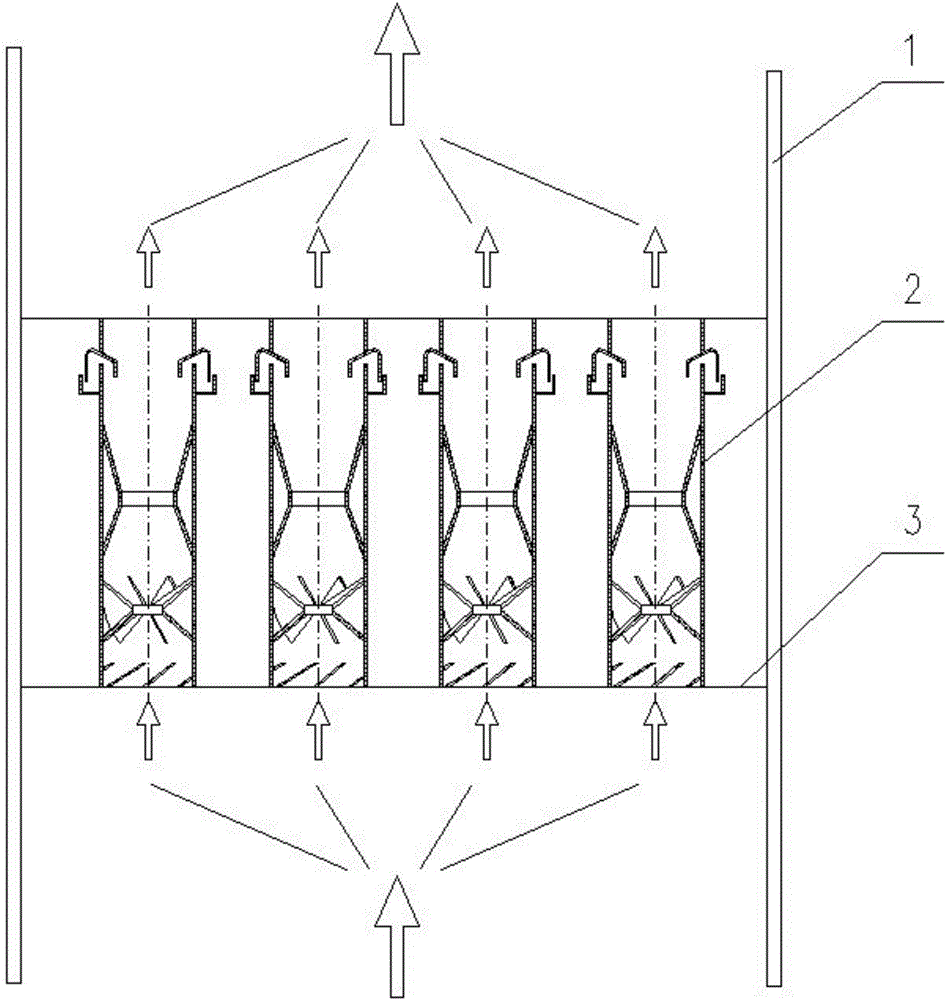A pneumatic cyclone parallel combination defogging device and its application