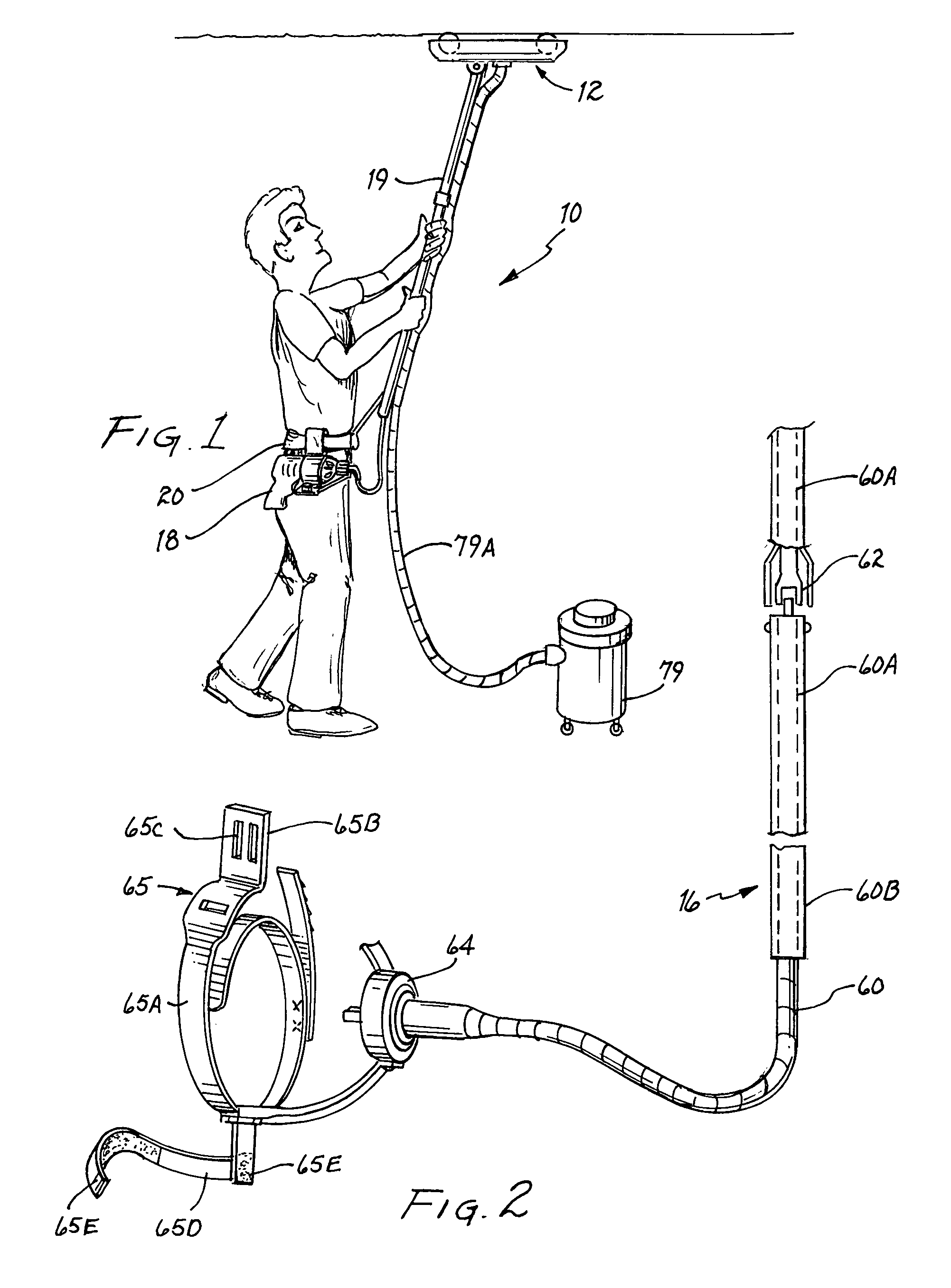Extendable remote motored sander and method therefor
