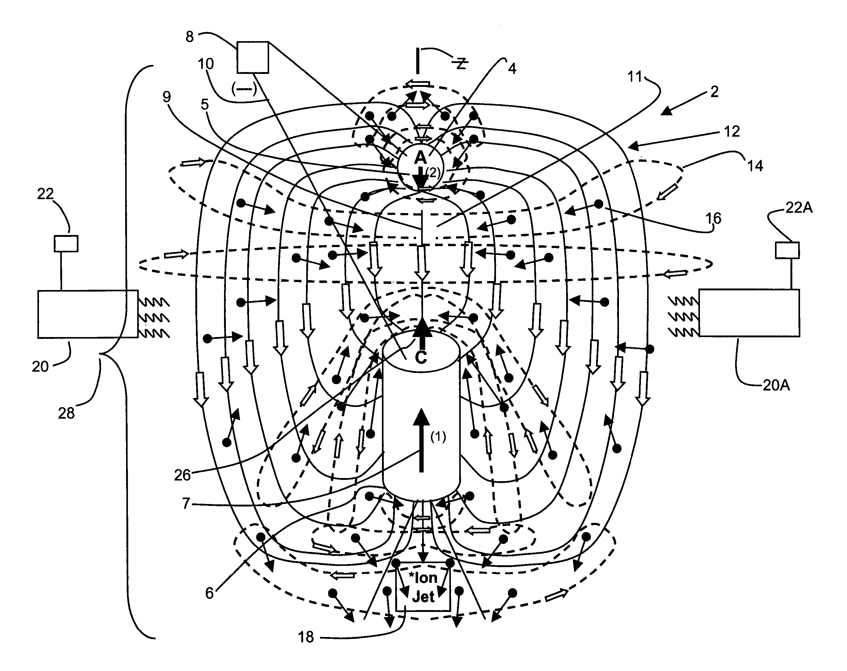 System, apparatus, and method for increasing particle density and energy by creating a controlled plasma environment into a gaseous media