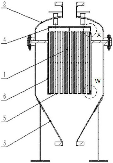 Box-type high-temperature gas filter
