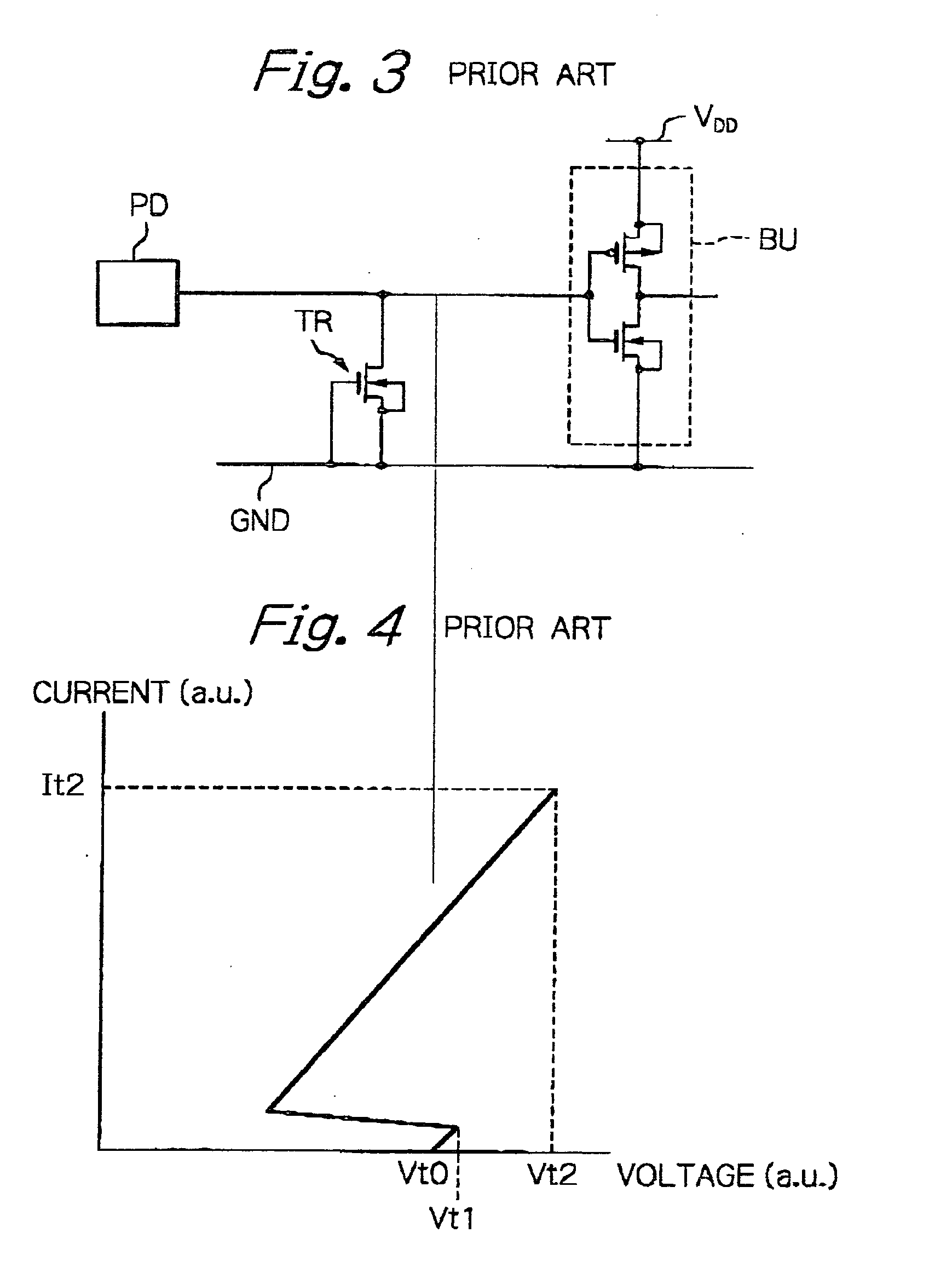 MOS type semiconductor device having electrostatic discharge protection arrangement