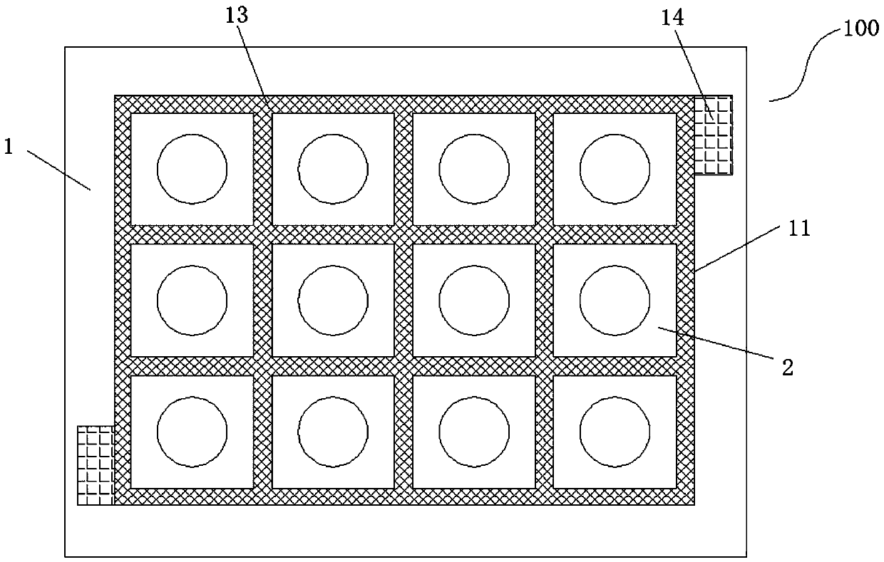 Granularly-separable ceramic substrate and separation method thereof