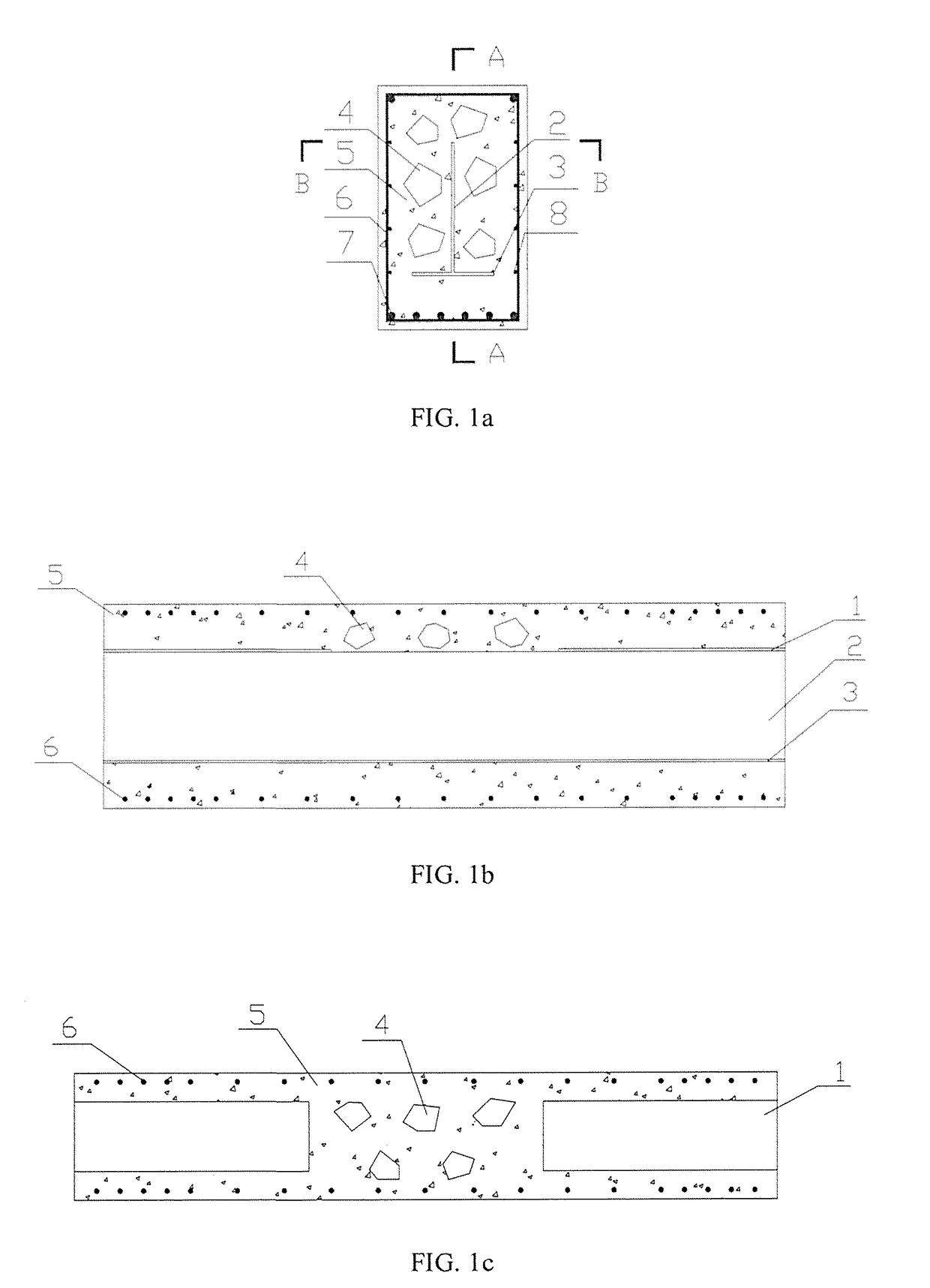 I-shaped steel with discontinuous top flange reinforced compound concrete beam containing demolished concrete lumps and construction process of such beam