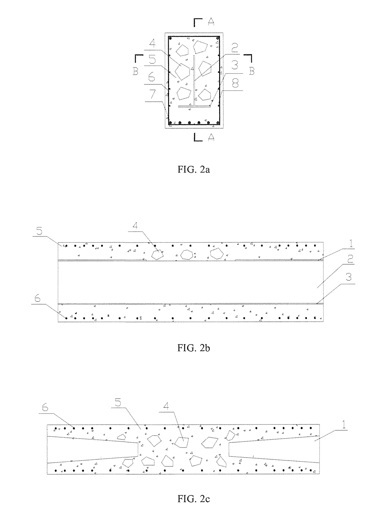 I-shaped steel with discontinuous top flange reinforced compound concrete beam containing demolished concrete lumps and construction process of such beam