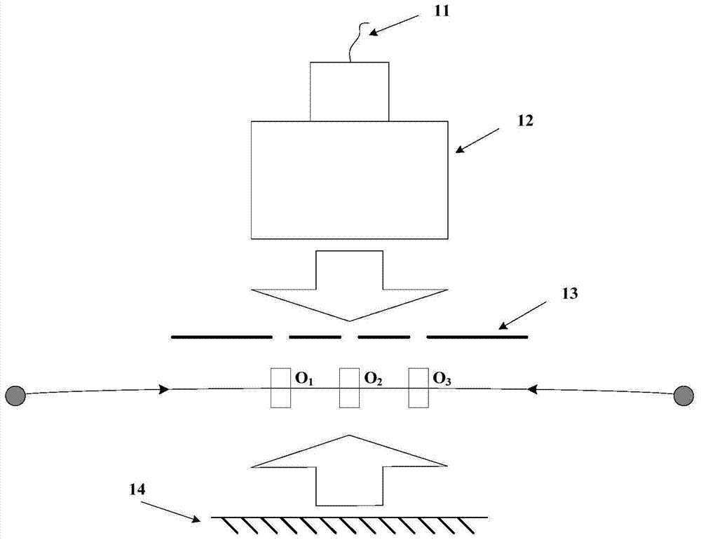 Method and device for detecting cooling temperature, flight speed and motion trajectory of atomic groups