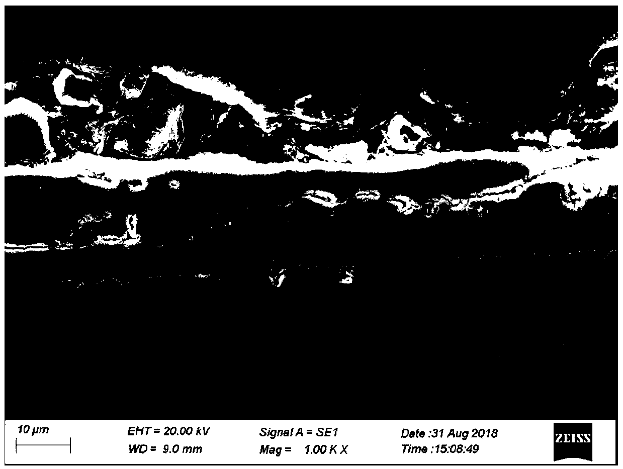 Method for preparing complete morphology of oxide film section