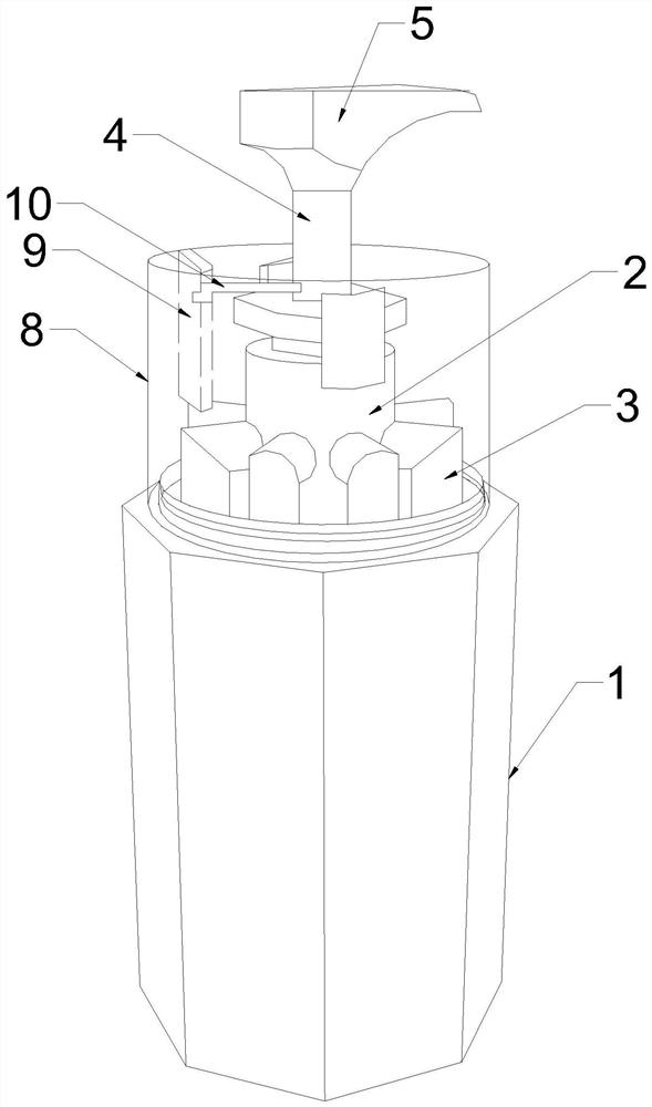 An L-shaped ball valve all-in-one switching press suction bottle