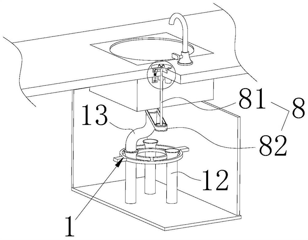 Laboratory wastewater treatment method and environment-friendly treatment device