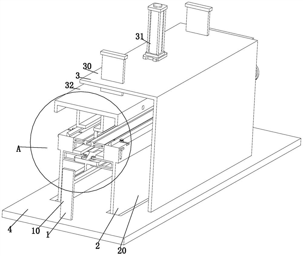 Groove type cable bridge cover plate punch forming die and punching method thereof