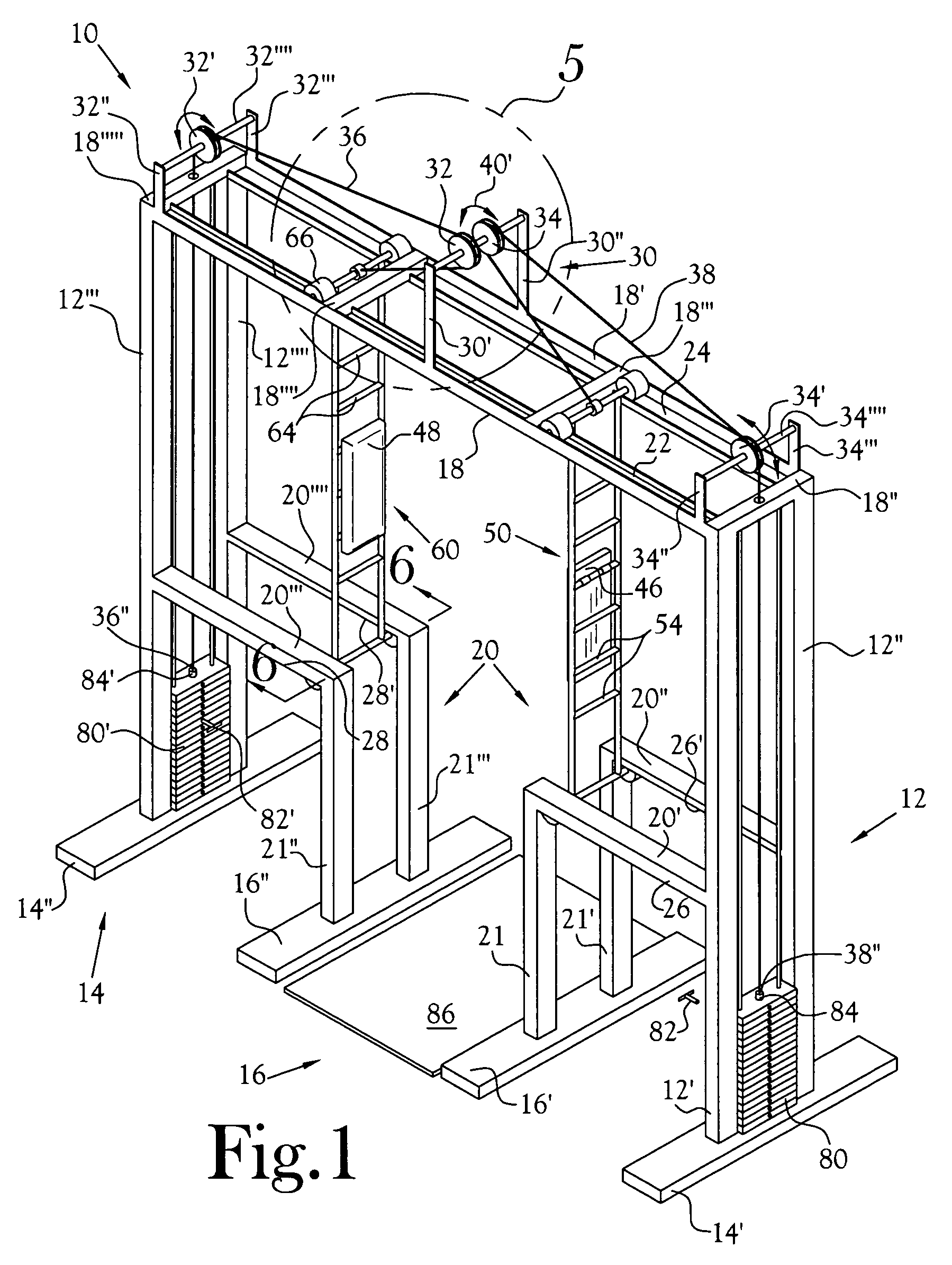 Upper back exercise machine and method of use