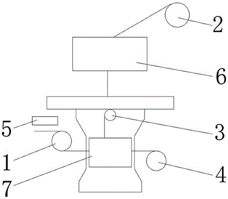 Online stroboscopic detection and automatic splicing device for composite equipment