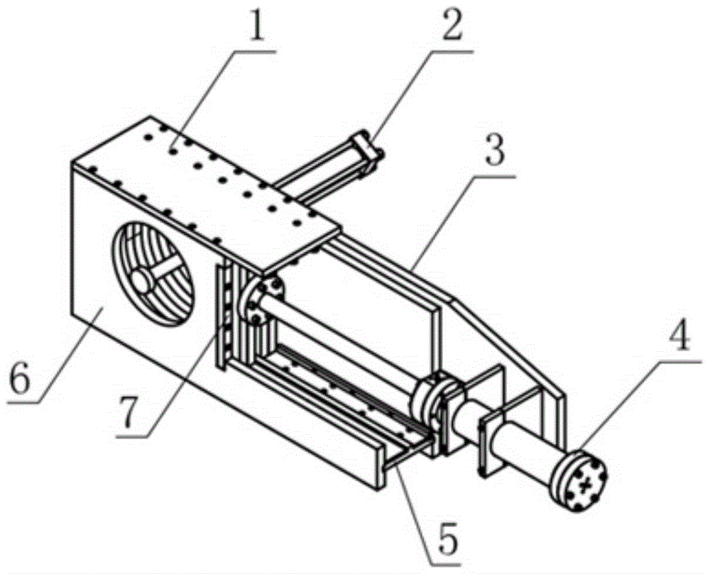 Aluminum alloy extrusion die waste aluminum automatic removal device