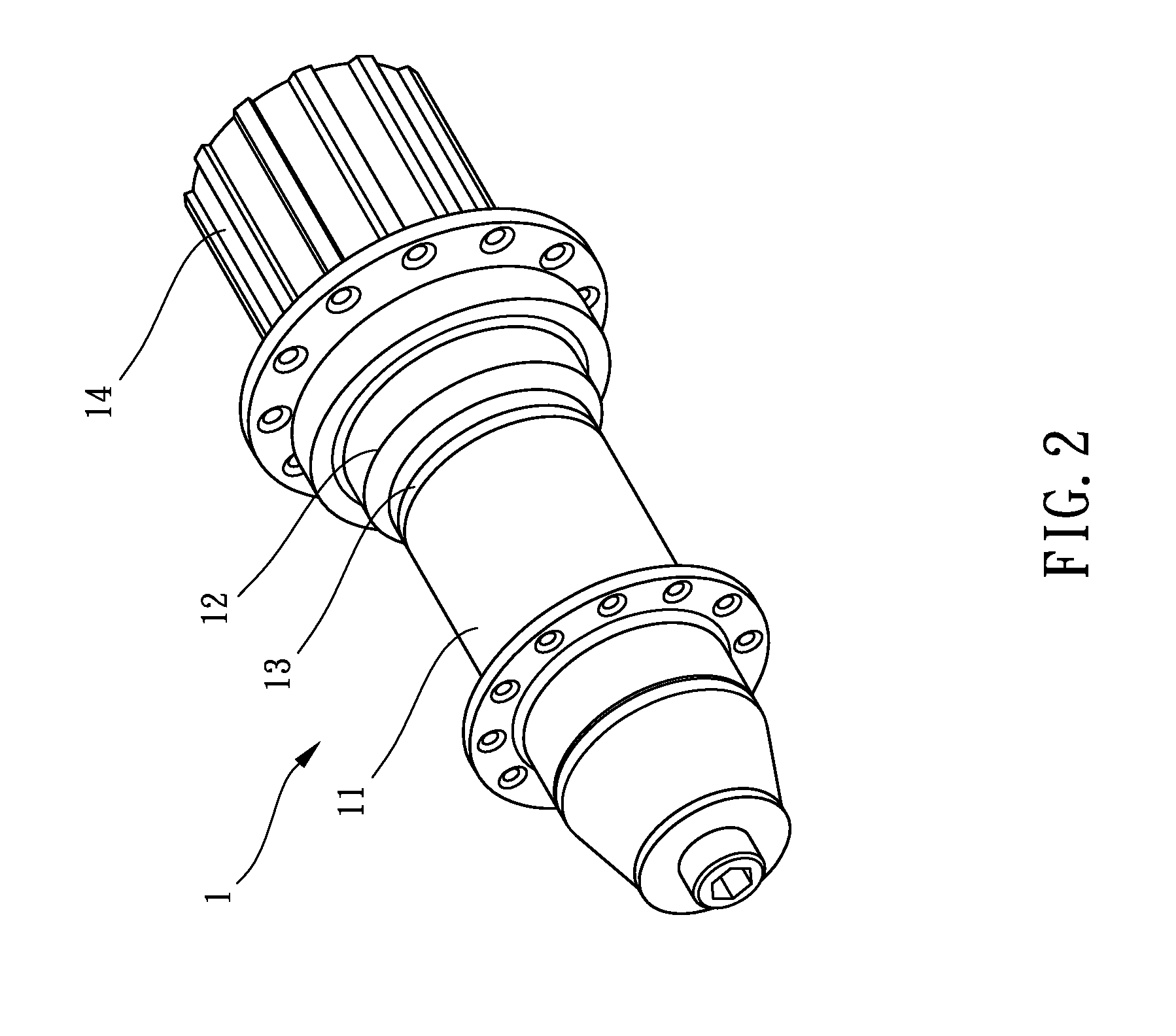 Wheel hub structure of a bicycle