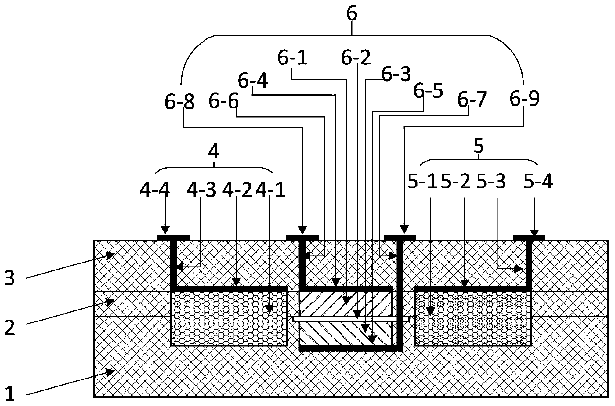 Micro-nano energy recovery and storage integrated chip based on three-dimensional graphene and working method thereof