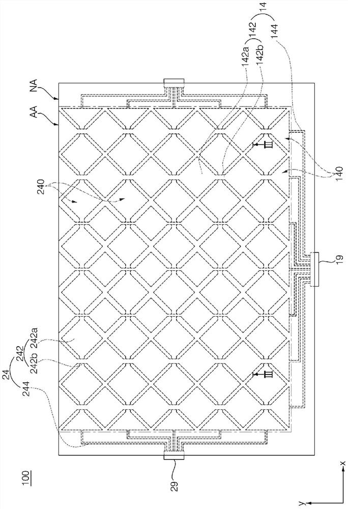 Touch panel and display device including touch panel