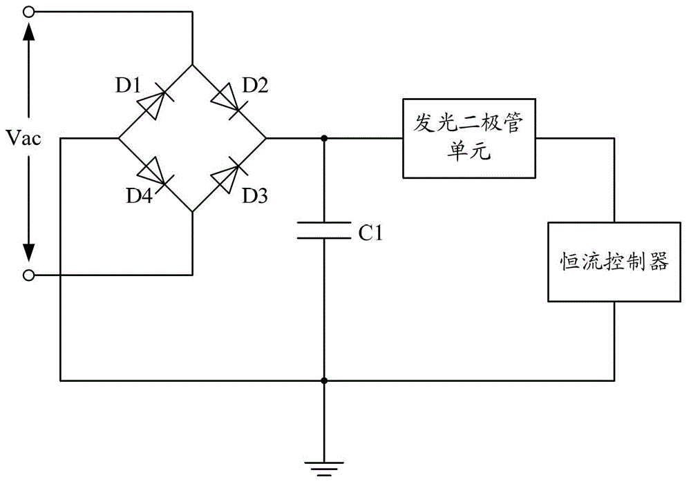 LED (light-emitting diode) linear constant current drive controller with wide input voltage range