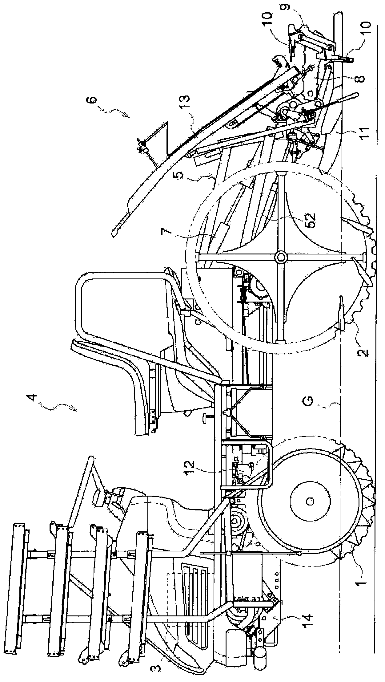 Paddy field operation machine