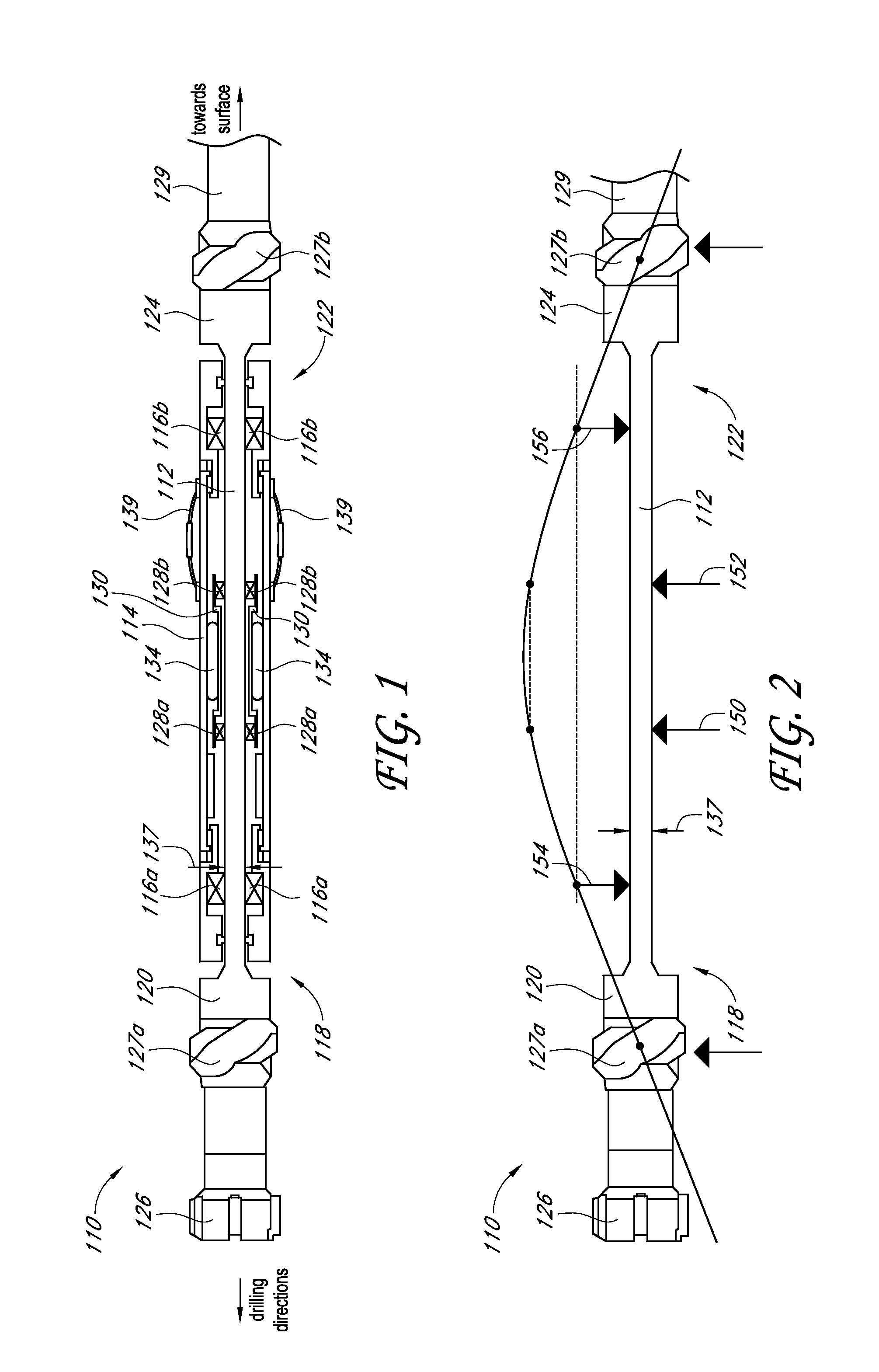 Bending of a shaft of a steerable borehole drilling tool