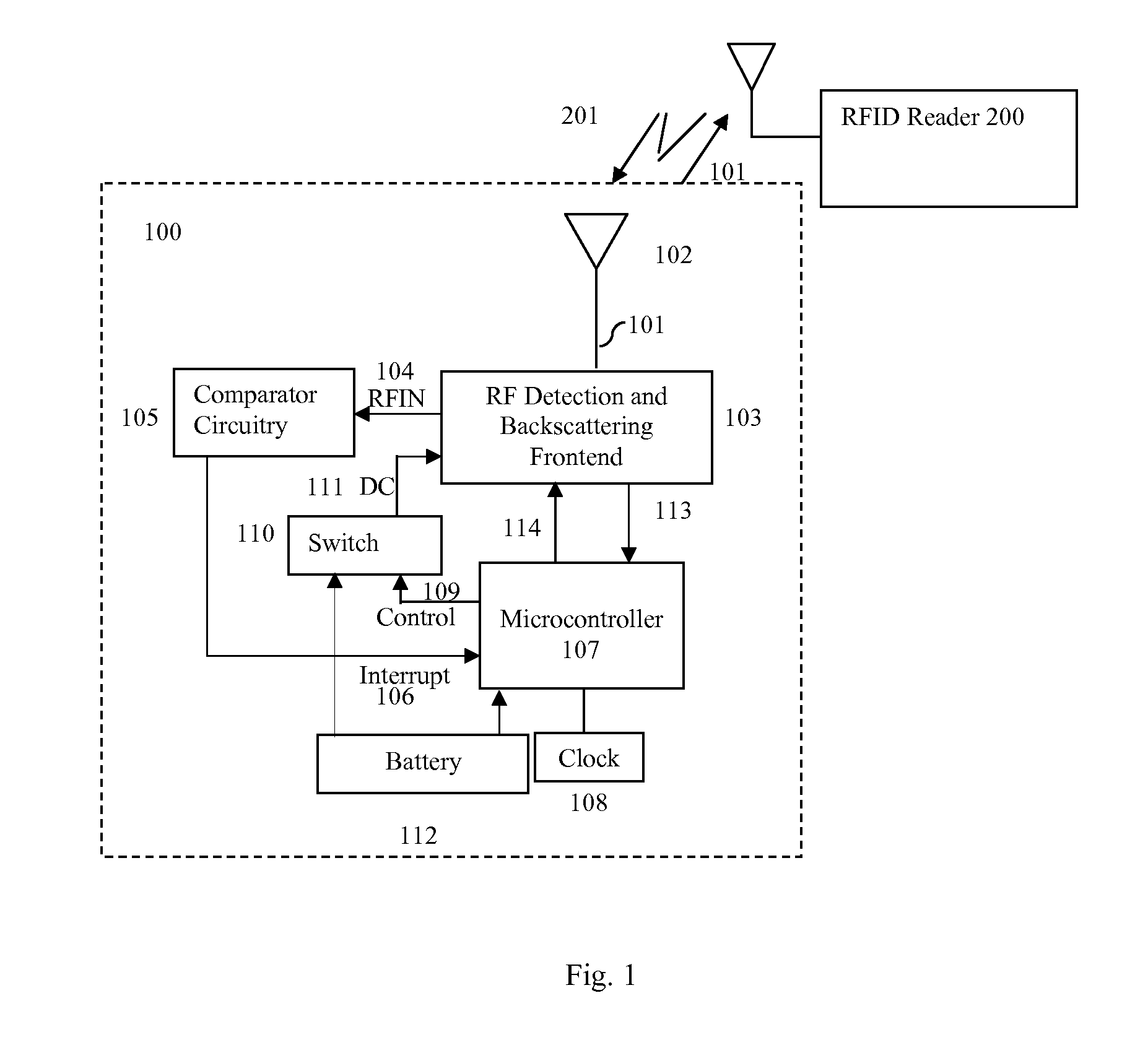 Method and system for low cost, power efficient, wireless transponder devices with enhanced functionality
