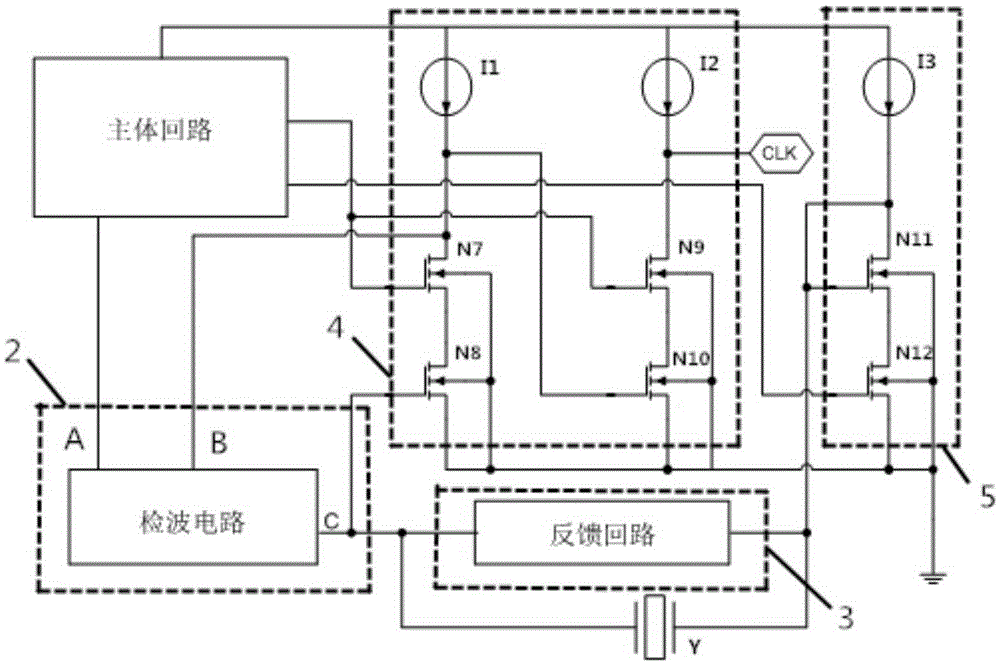 Quick-starting low-power crystal oscillation circuit