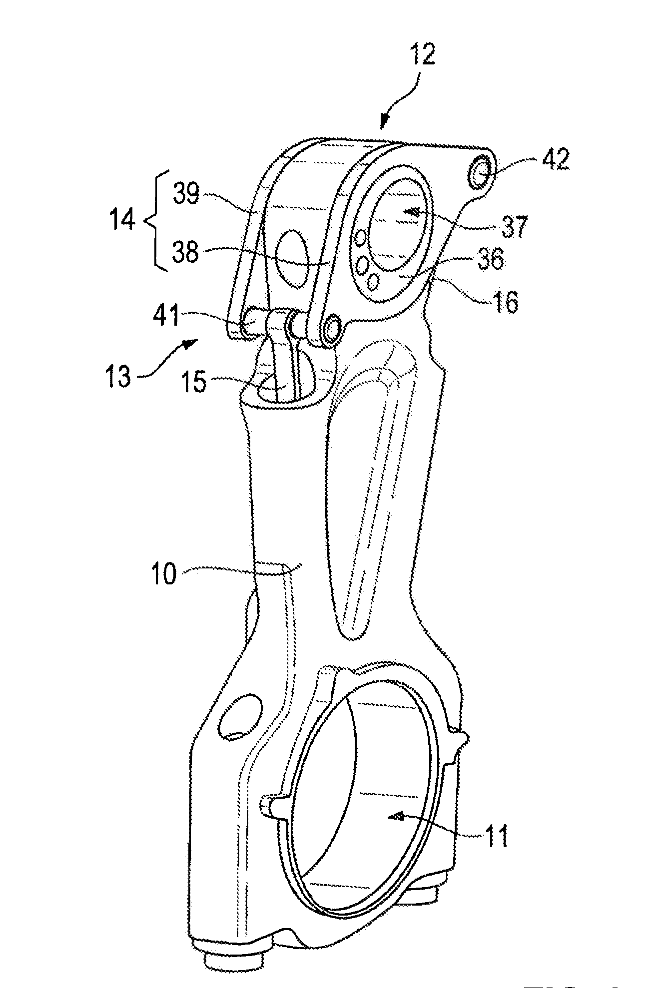 Internal combustion engine and connecting rod