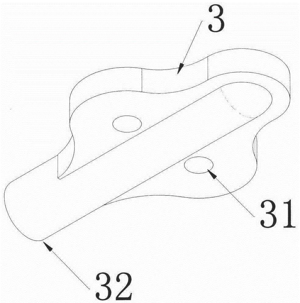Electrode contact structure of implantable electrical nerve stimulator