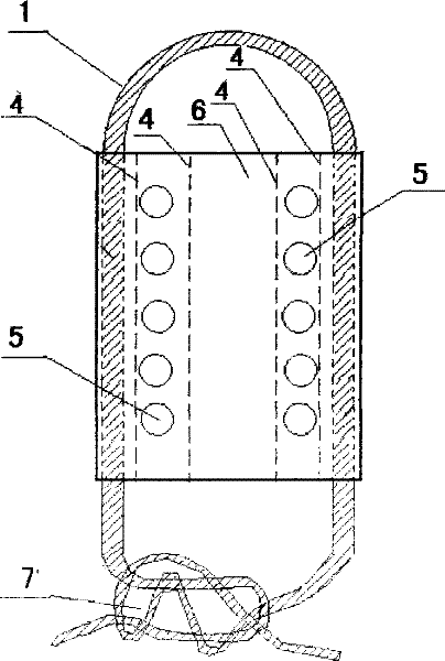 Connection method for adjacent meshes of copper alloy trapezius net