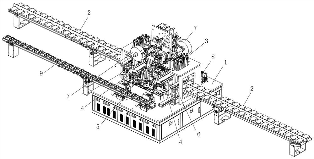 Magnetic suspension type battery cell manufacturing production line and battery cell manufacturing process thereof