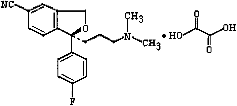 Tablet containing escitalopram oxalate and preparation method thereof