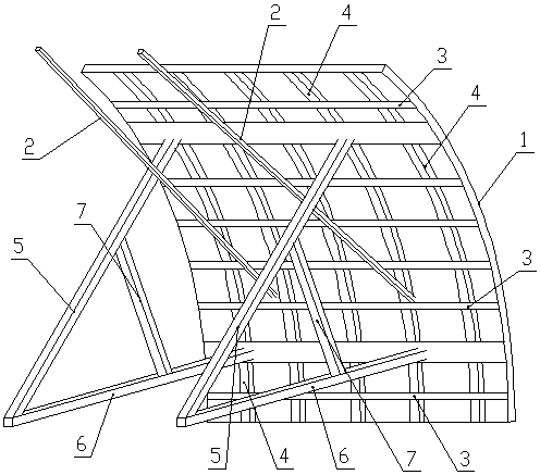 Vibration reduction design method for constrained damping layer of hydraulic curved steel gate