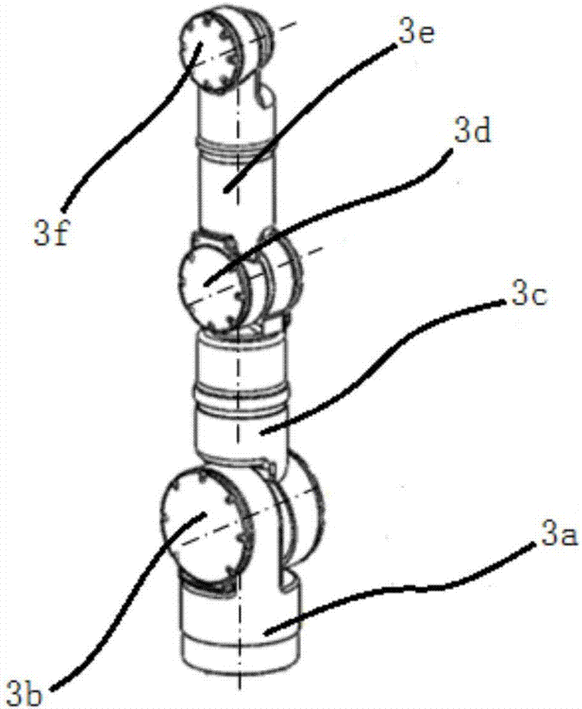 Asymmetrical double-mechanical-arm device