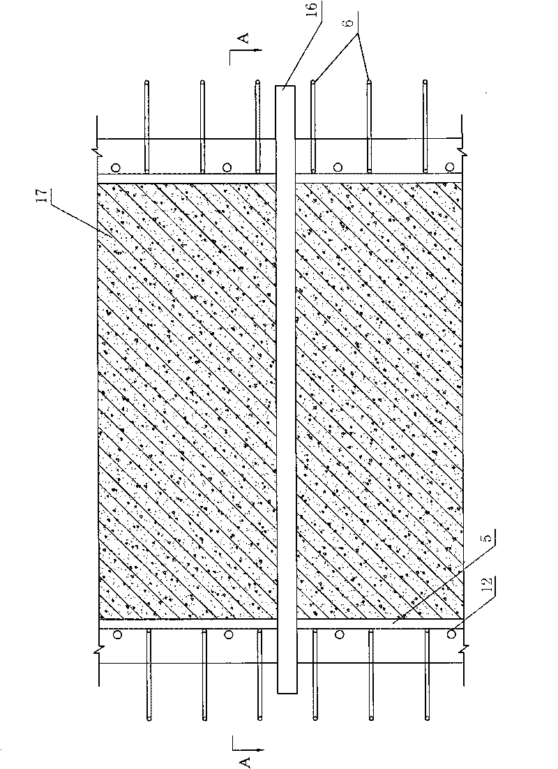 Control device of flatness and elevation of cast-in-place concrete ground surface and method for construction