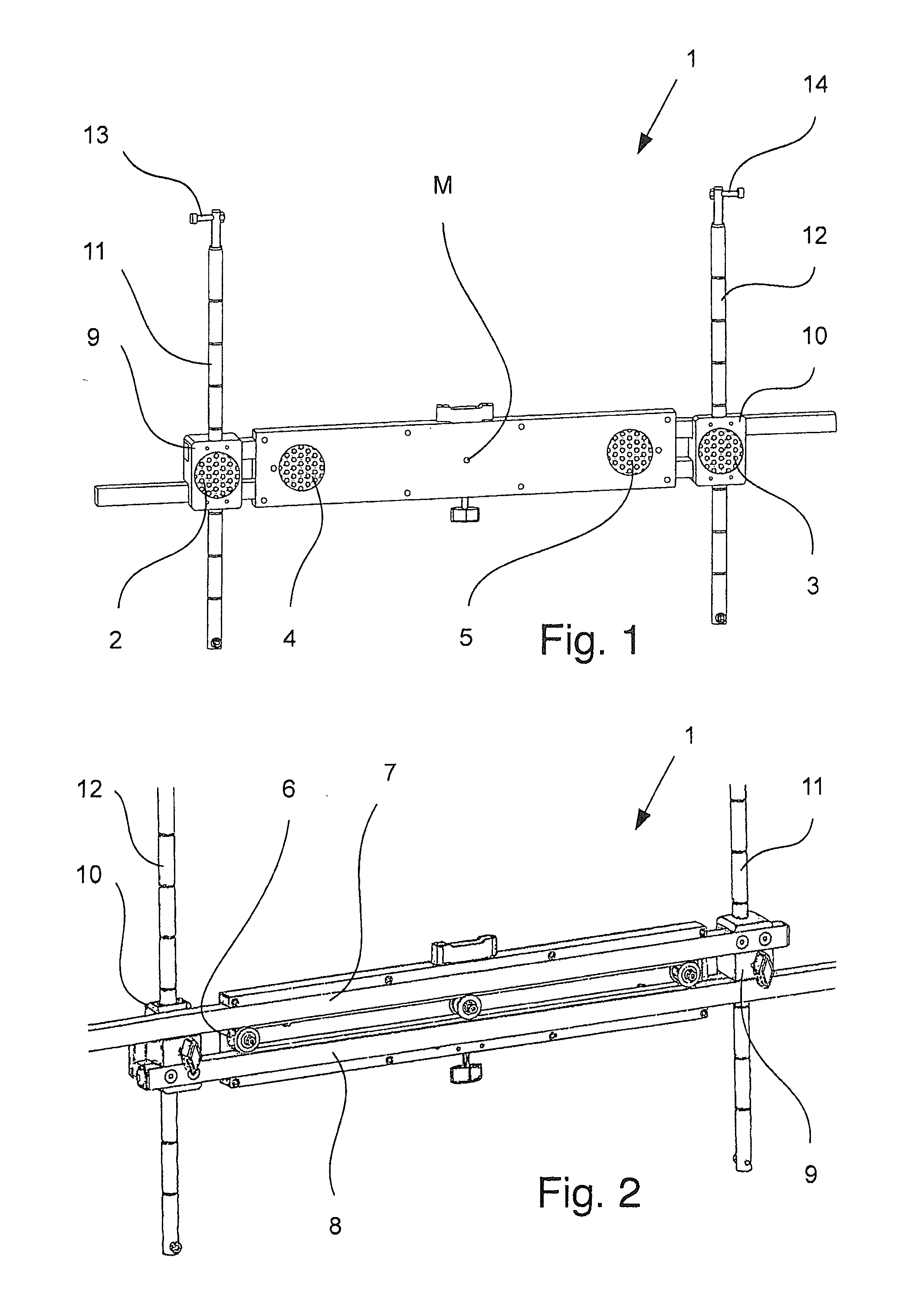 Method and arrangement for measuring and testing a vehicle frame