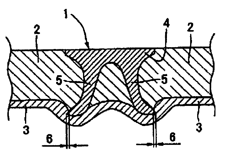 Self-piercing rivet fastening device and die used by the fastening device