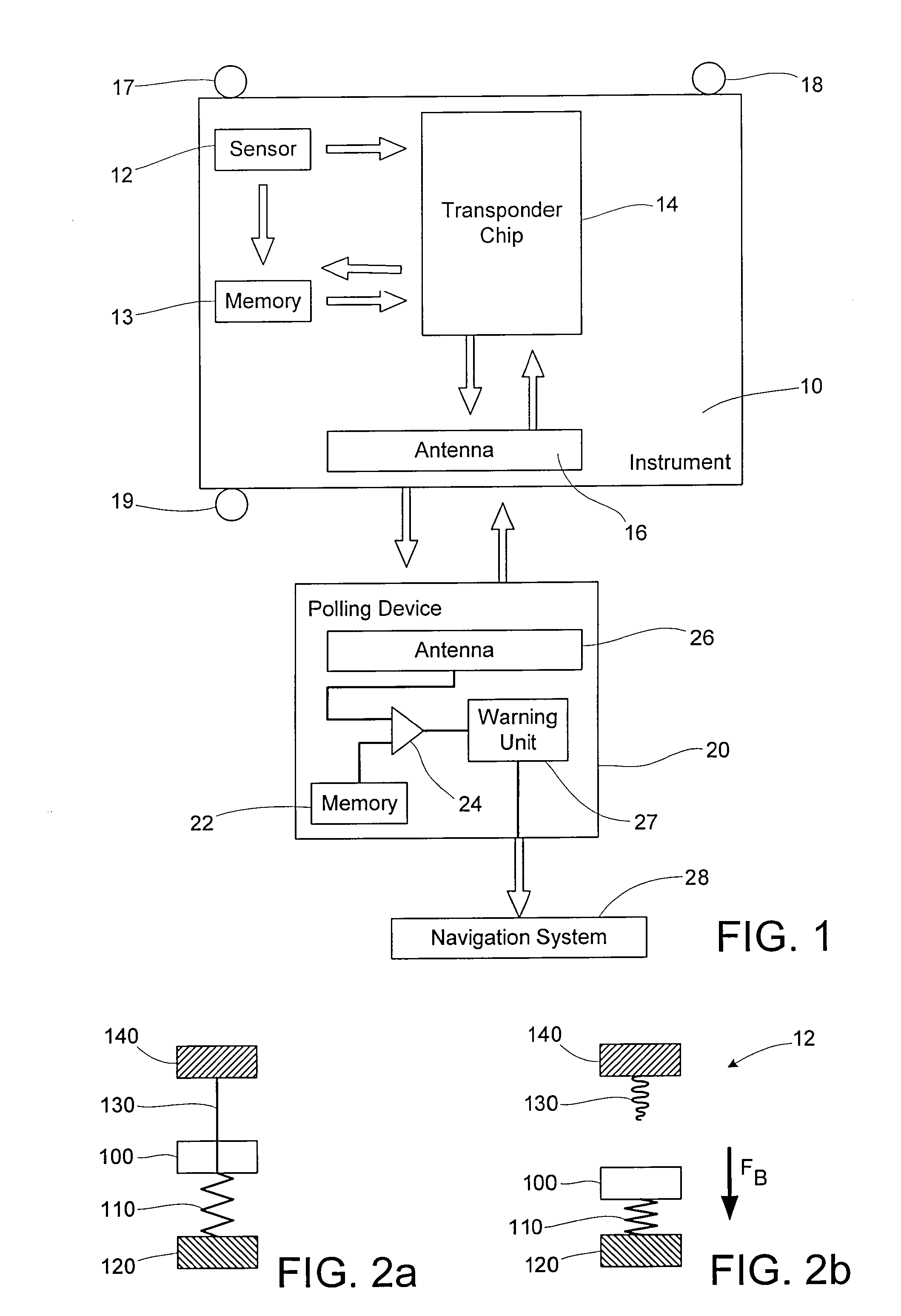 Surgical device with an impact detector