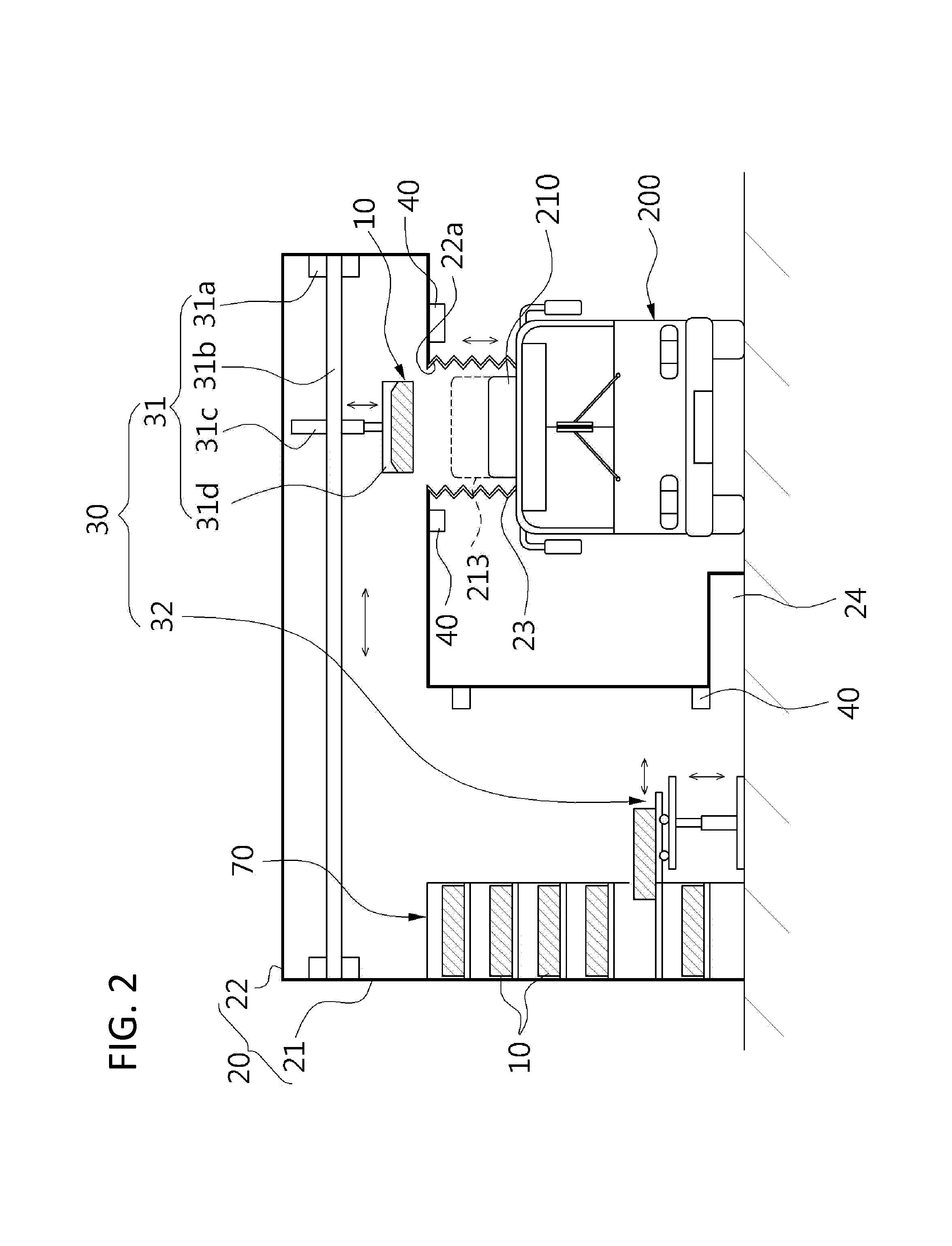 Battery exchanging-type charging station system for electric vehicle
