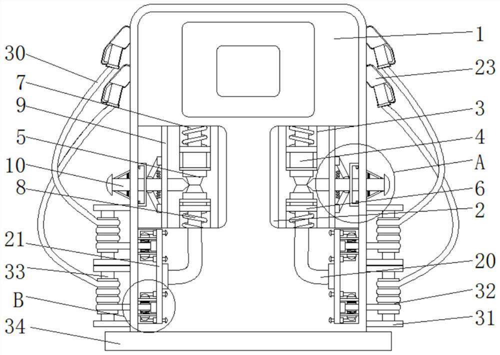 Working method of charging pile for new energy automobile