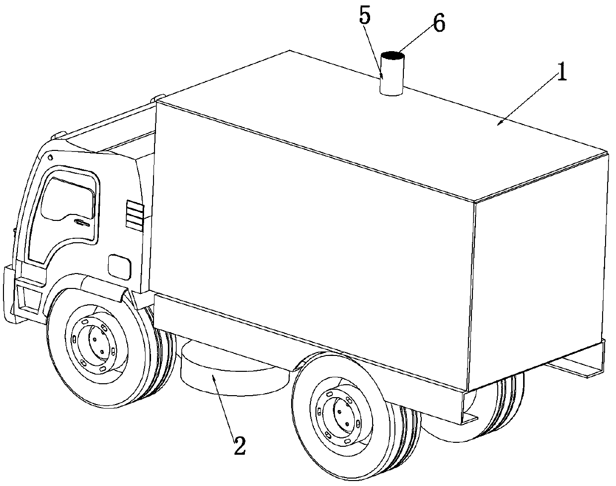 Dust removal device for road and bridge construction