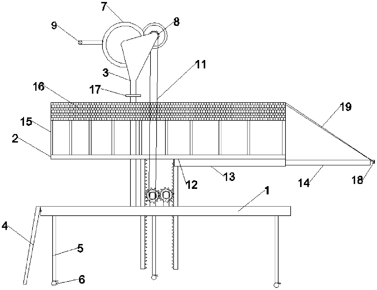 Scaffold with adjustable height and size