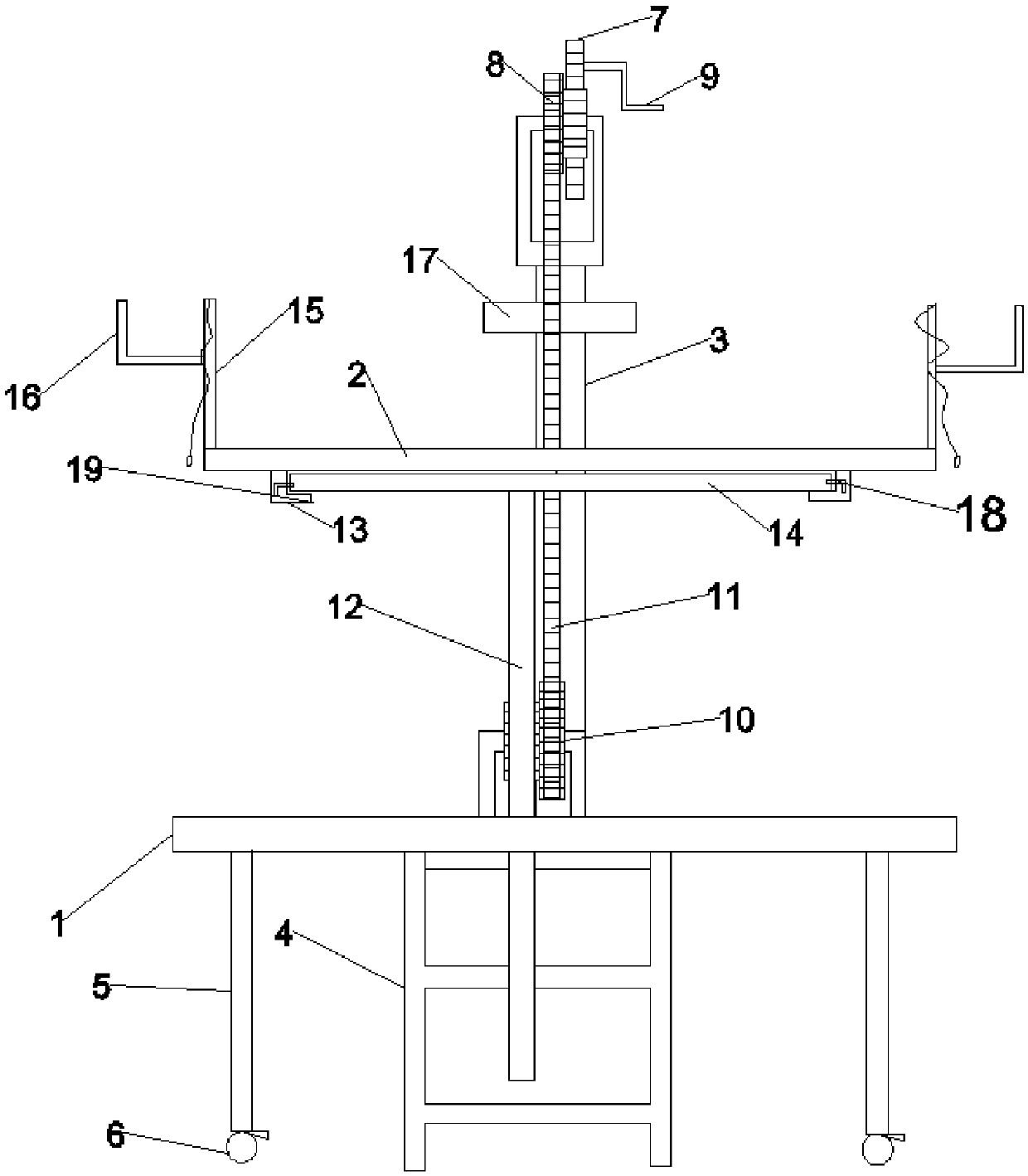 Scaffold with adjustable height and size