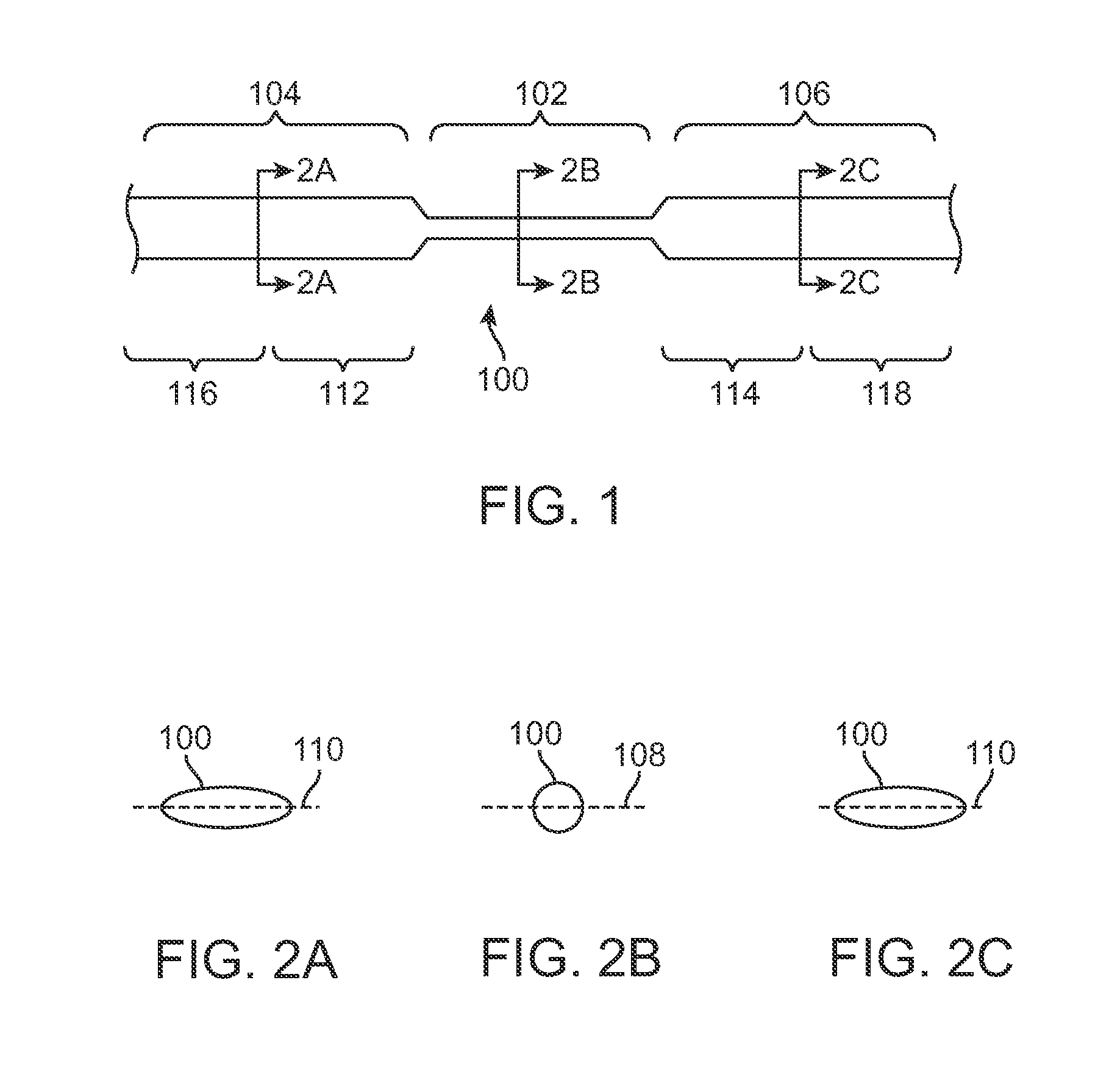 Stent with variable cross section braiding filament and method for making same