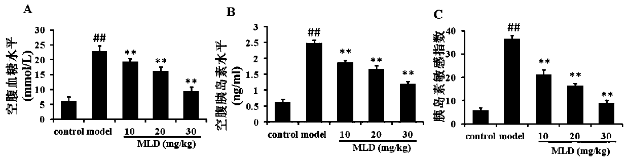 Application of Sangshen Granules in Preparation of Drugs for Prevention and Treatment of Diabetes and Its Complications