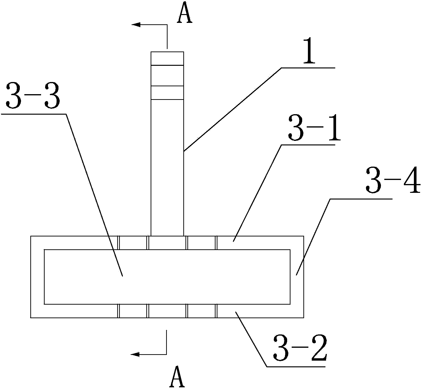 One set of auxiliary overturning device for turbine base frame plate hoisting