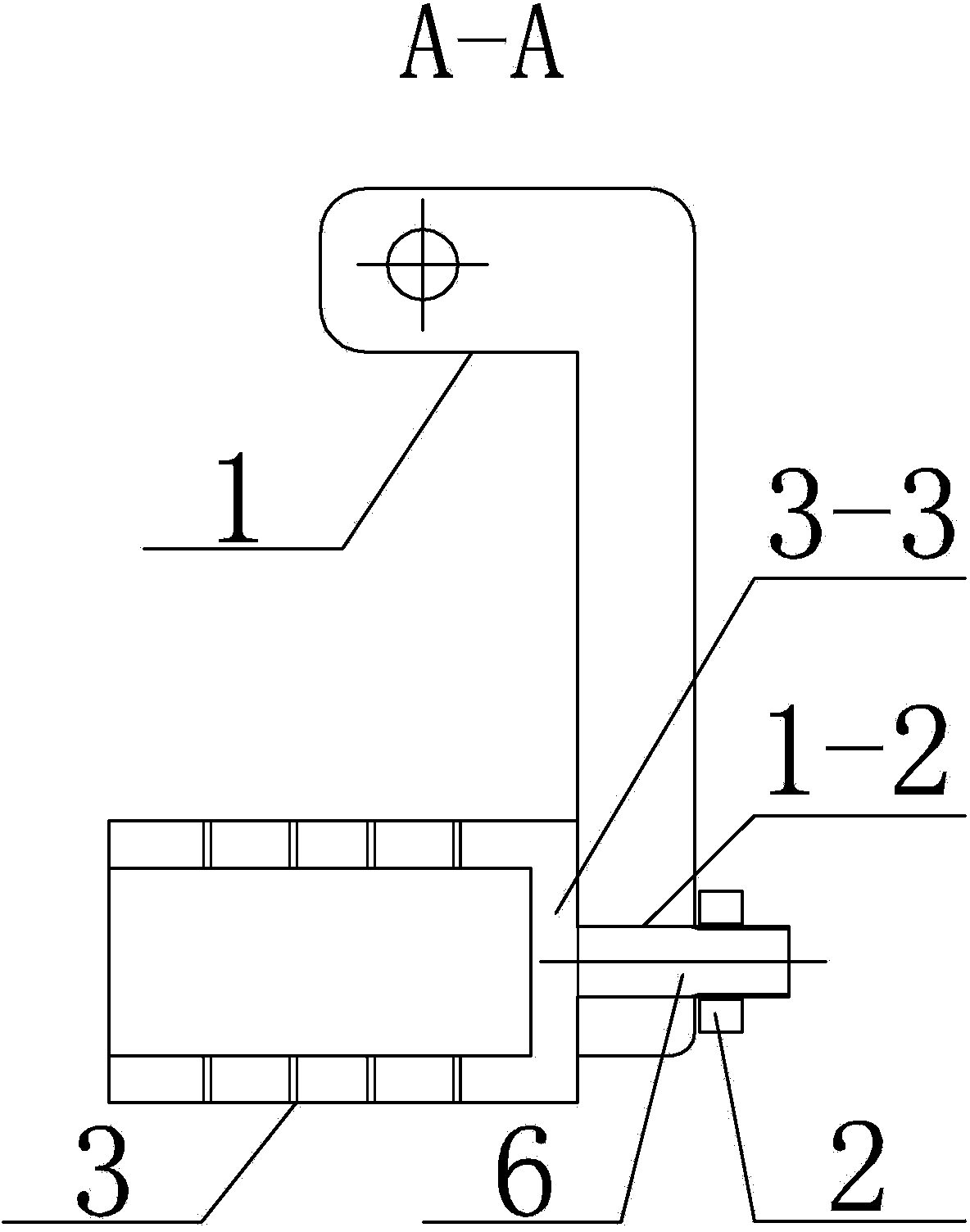 One set of auxiliary overturning device for turbine base frame plate hoisting