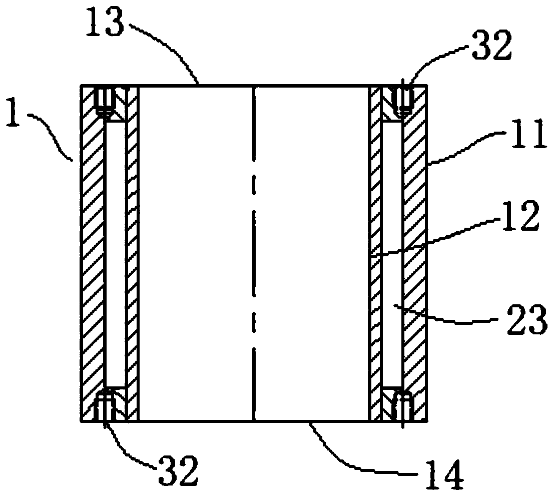 Liquid-cooled motor shell and manufacturing method thereof
