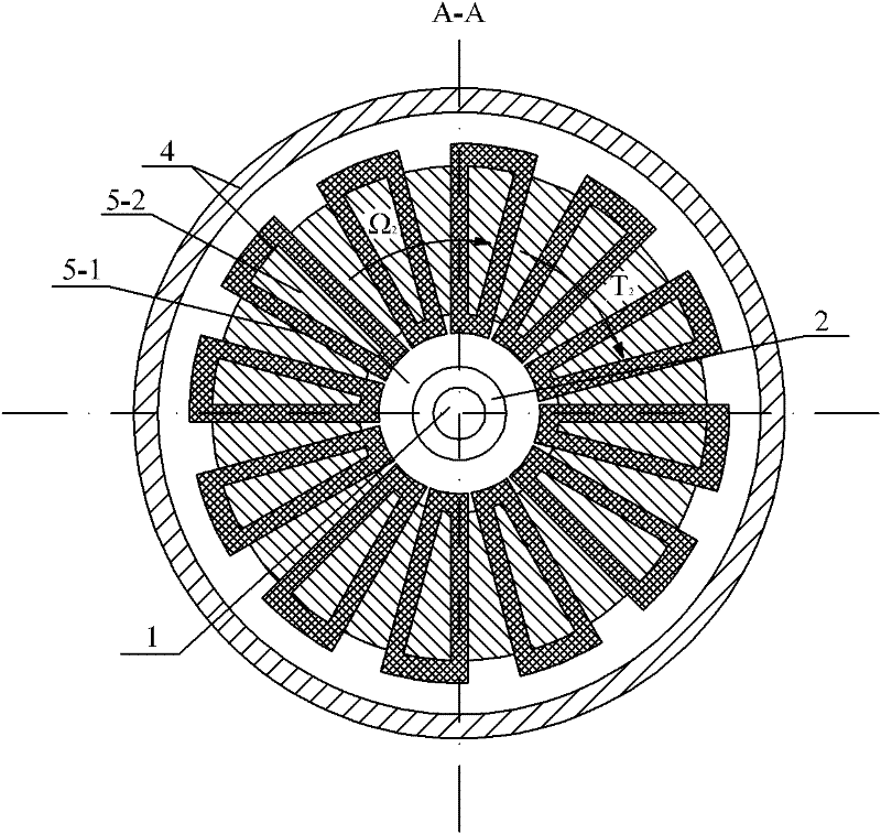 Axial-axial radial magnetic field modulation type brushless composite structural motor