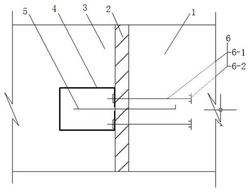 A kind of vertical water-stop structure of water conservancy project and construction method thereof