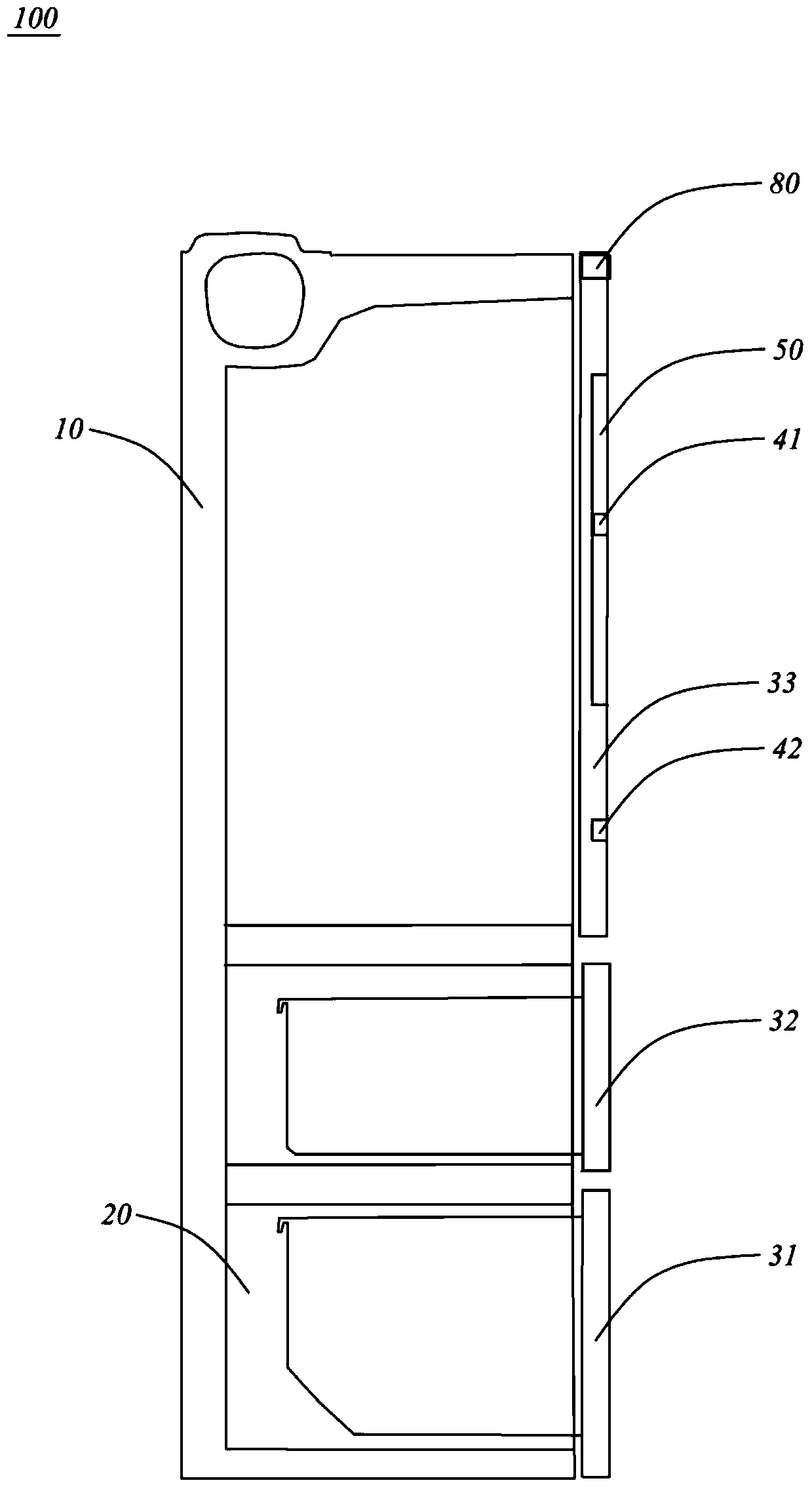 Refrigerator with non-touch door opening and door opening control method